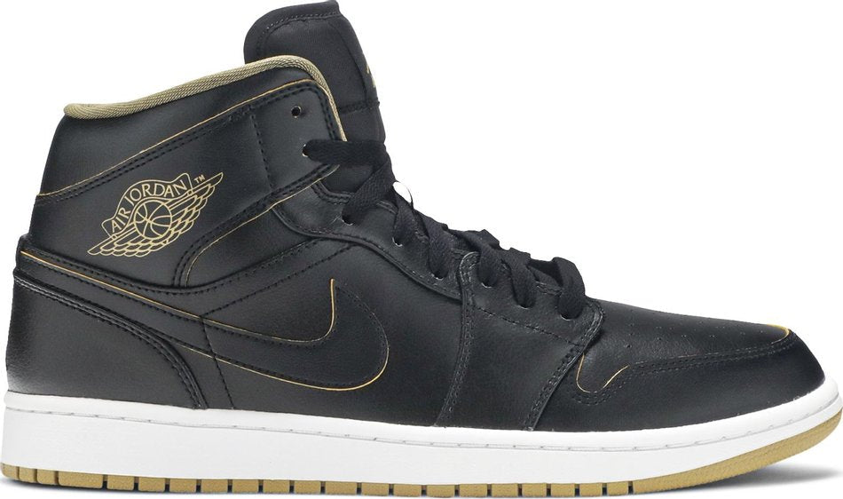 Air Jordan 1 Mid Black Gold