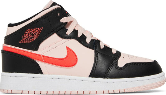 Air Jordan 1 Mid GS Black Pink Crimson