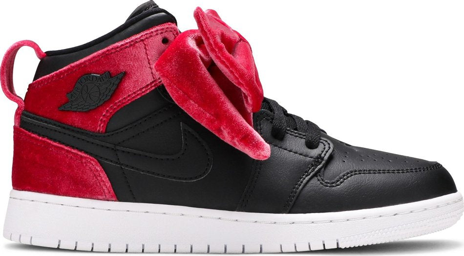 Air Jordan 1 Mid Bow XLD GS Noble Red