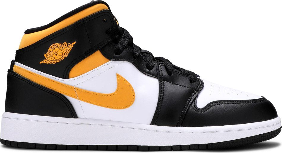 Air Jordan 1 Mid GS Black University Gold